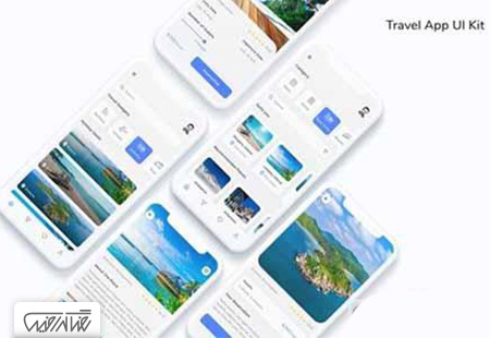 پروژه آماده رابط کاربری اپلیکیشن سفر و مسافرت - Travel App UI Kit